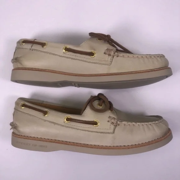 Sperry Top-Sider Gold Cup Ivory Boat Shoes - Picture 3 of 8